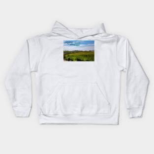 Freight Train in the Midwest Kids Hoodie